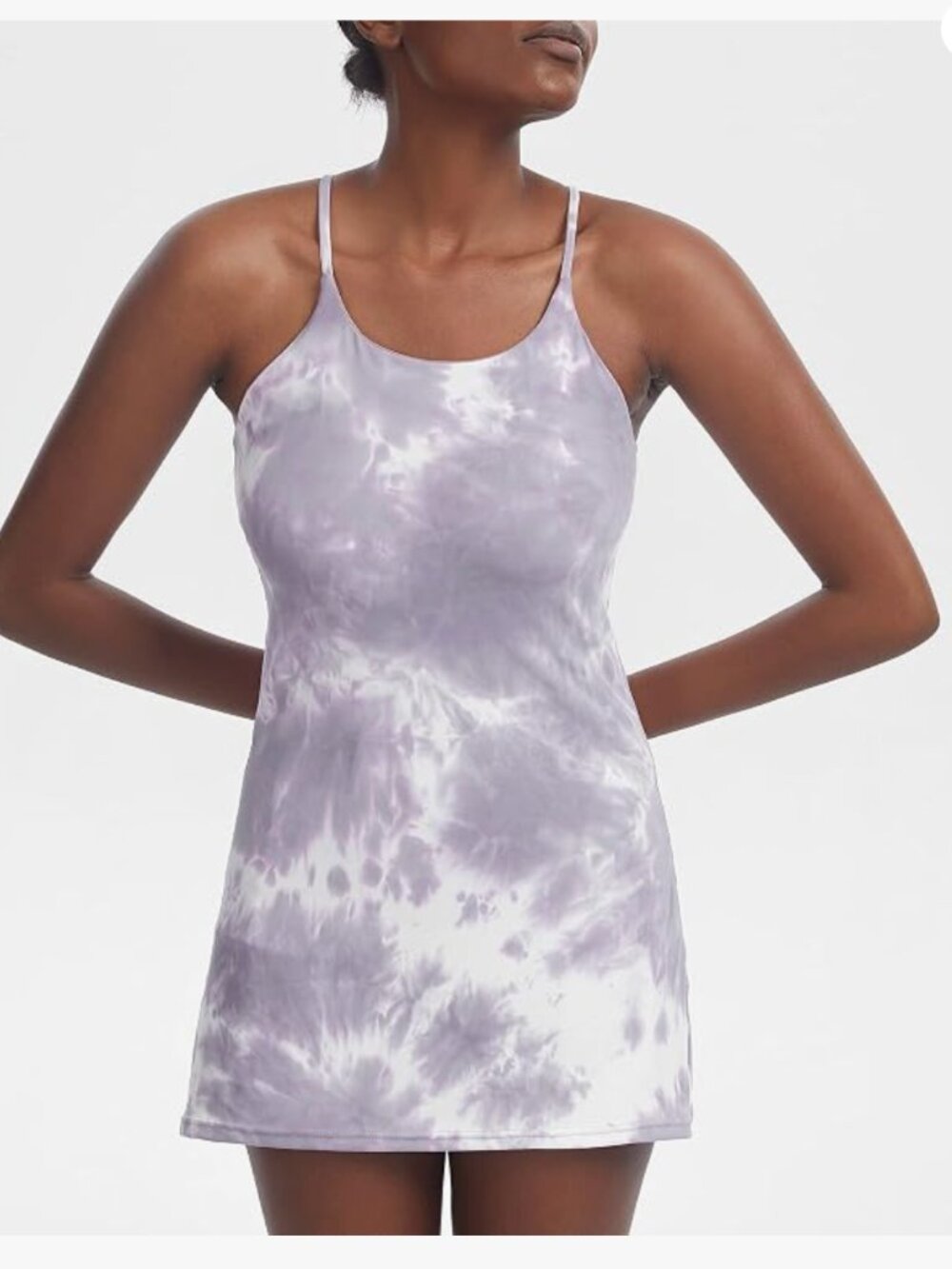 Women's Lavender Tie-Dye Slip Dress by